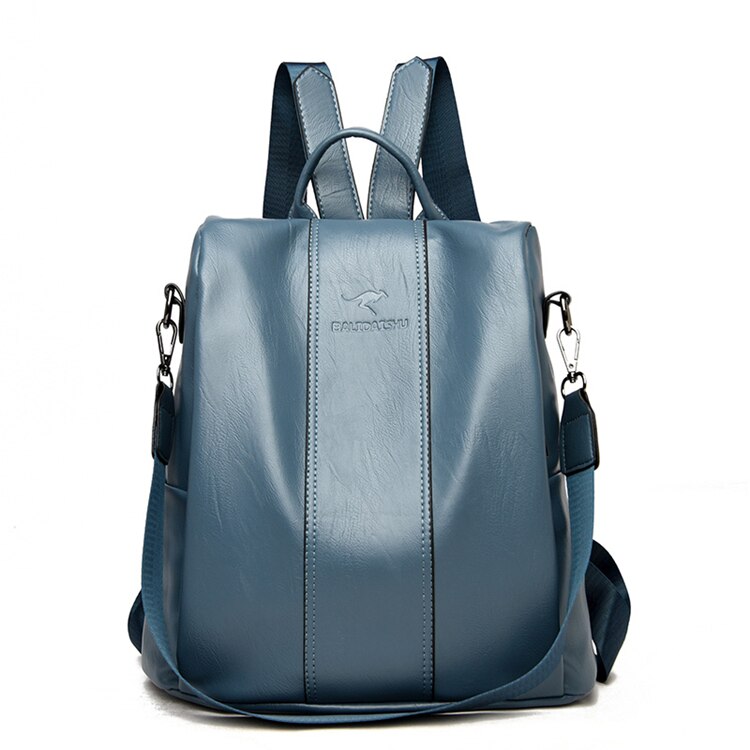 Sac à Dos en Cuir Antivol pour Femmes
