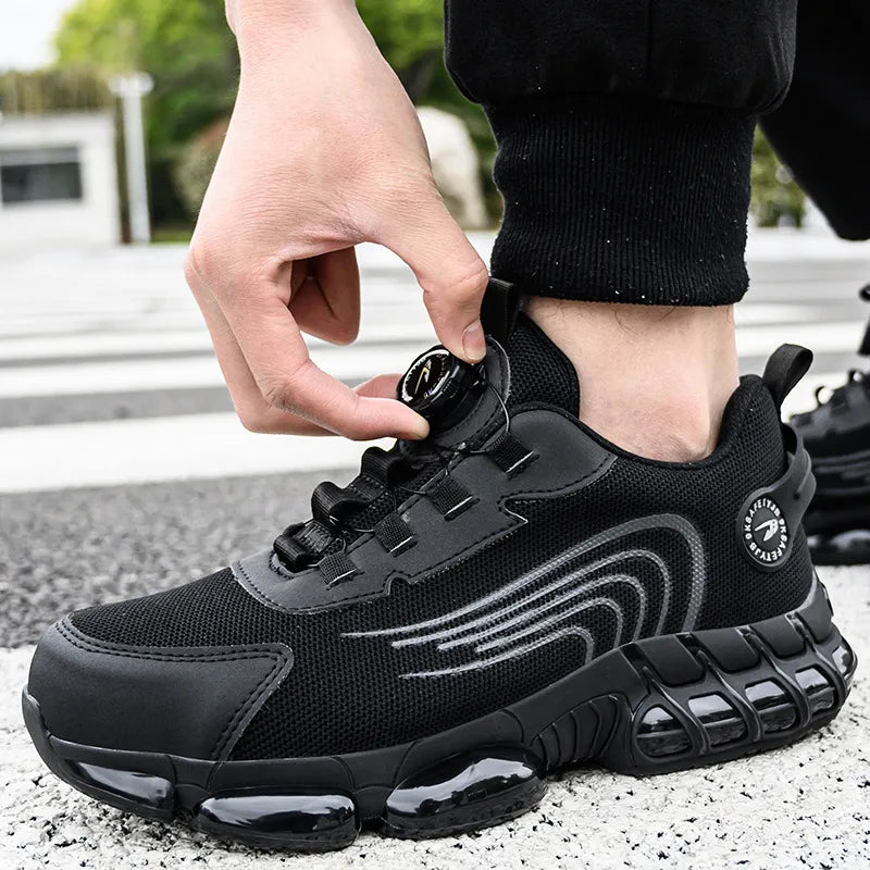 Chaussures de sécurité à lacet rotatif