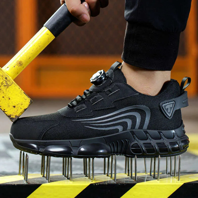 Chaussures de sécurité à lacet rotatif