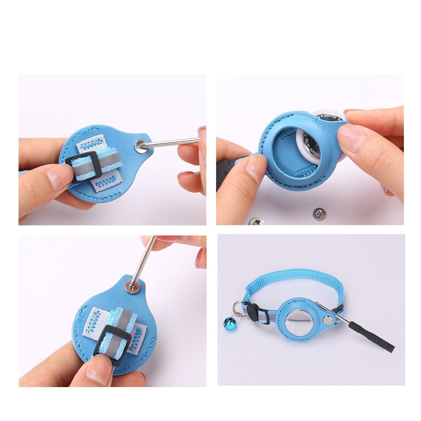 Smart Cat Collar with Apple AirTag Holder