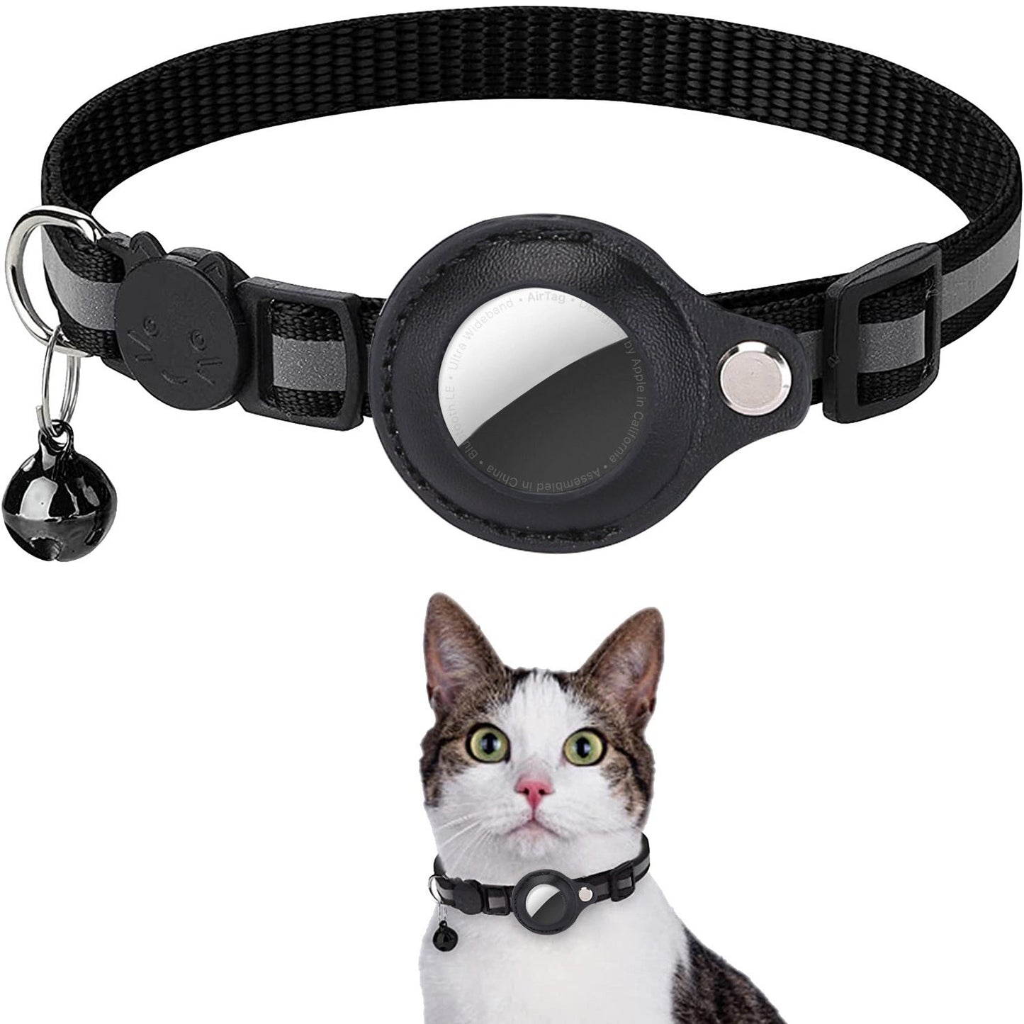 Smart Cat Collar with Apple AirTag Holder