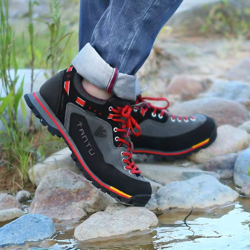 Chaussures de Randonnée Antidérapantes en Cuir