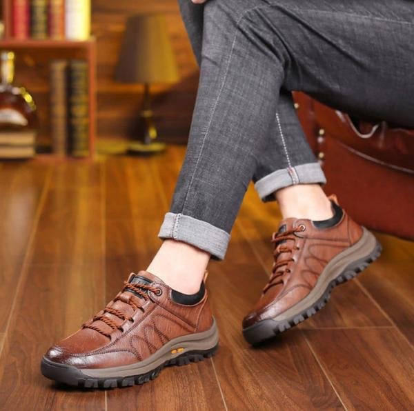Chaussures Orthopédiques en Cuir pour Hommes