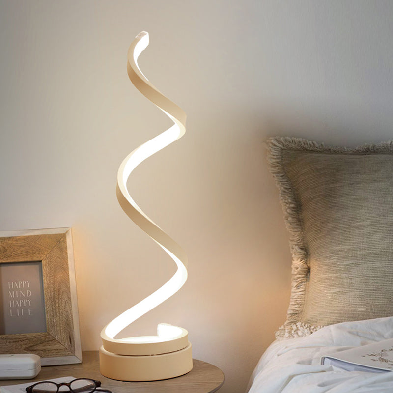 GloBulb - Lampe de Table Moderne avec Design Spiralé LED