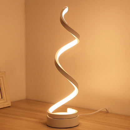 GloBulb - Lampe de Table Moderne avec Design Spiralé LED