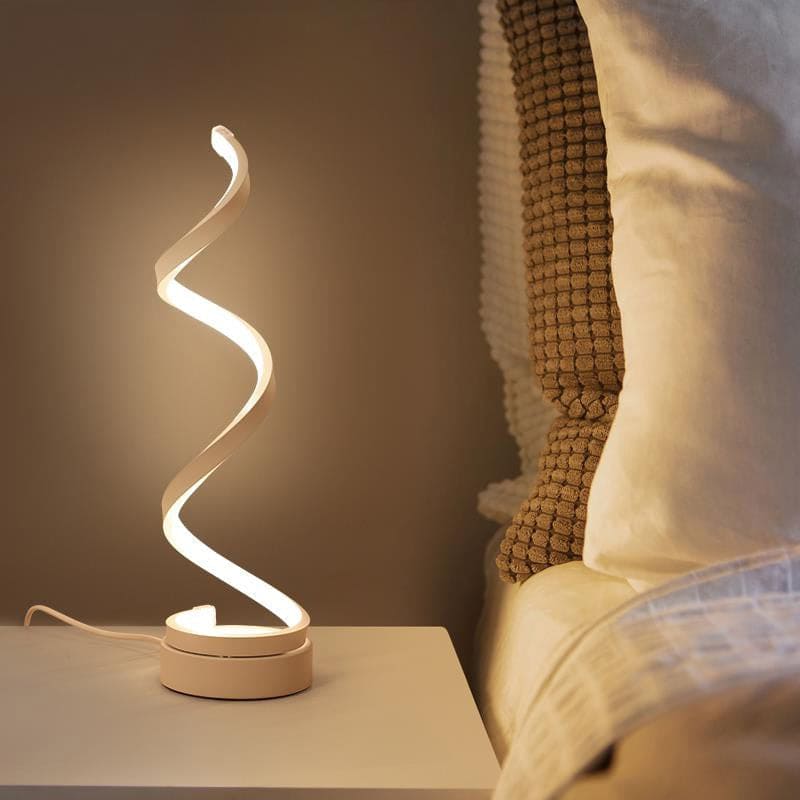 GloBulb - Lampe de Table Moderne avec Design Spiralé LED