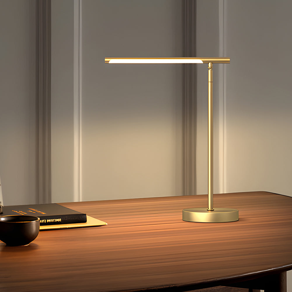 Copper Linear - Lampe de Bureau en Laiton LED avec Direction Réglable