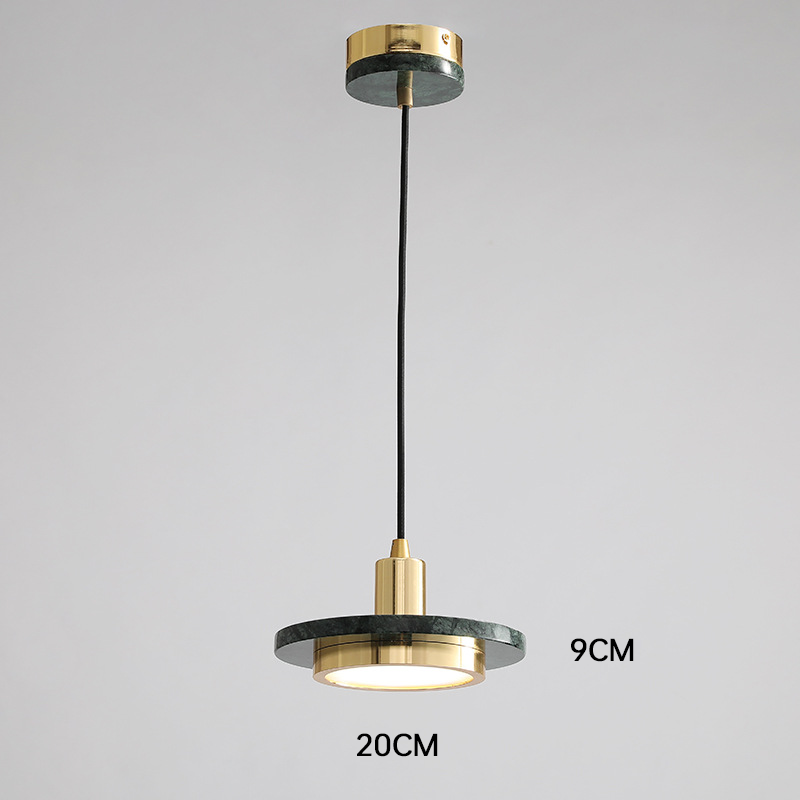 Sleek – Lampe Suspendue en Marbre Contemporain