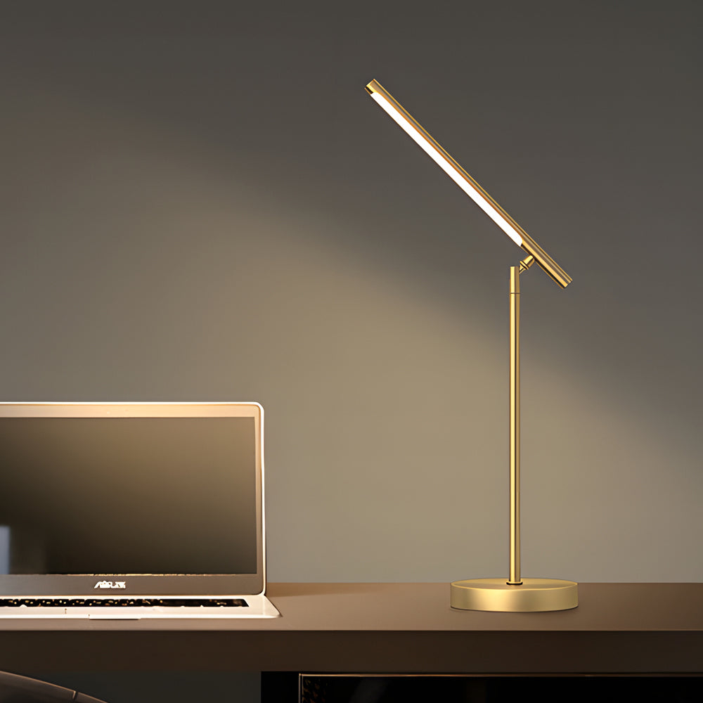 Copper Linear - Lampe de Bureau en Laiton LED avec Direction Réglable