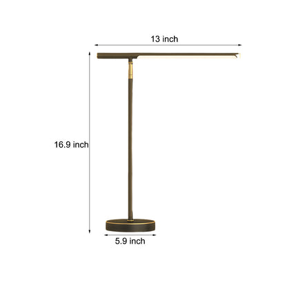 Copper Linear - Lampe de Bureau en Laiton LED avec Direction Réglable