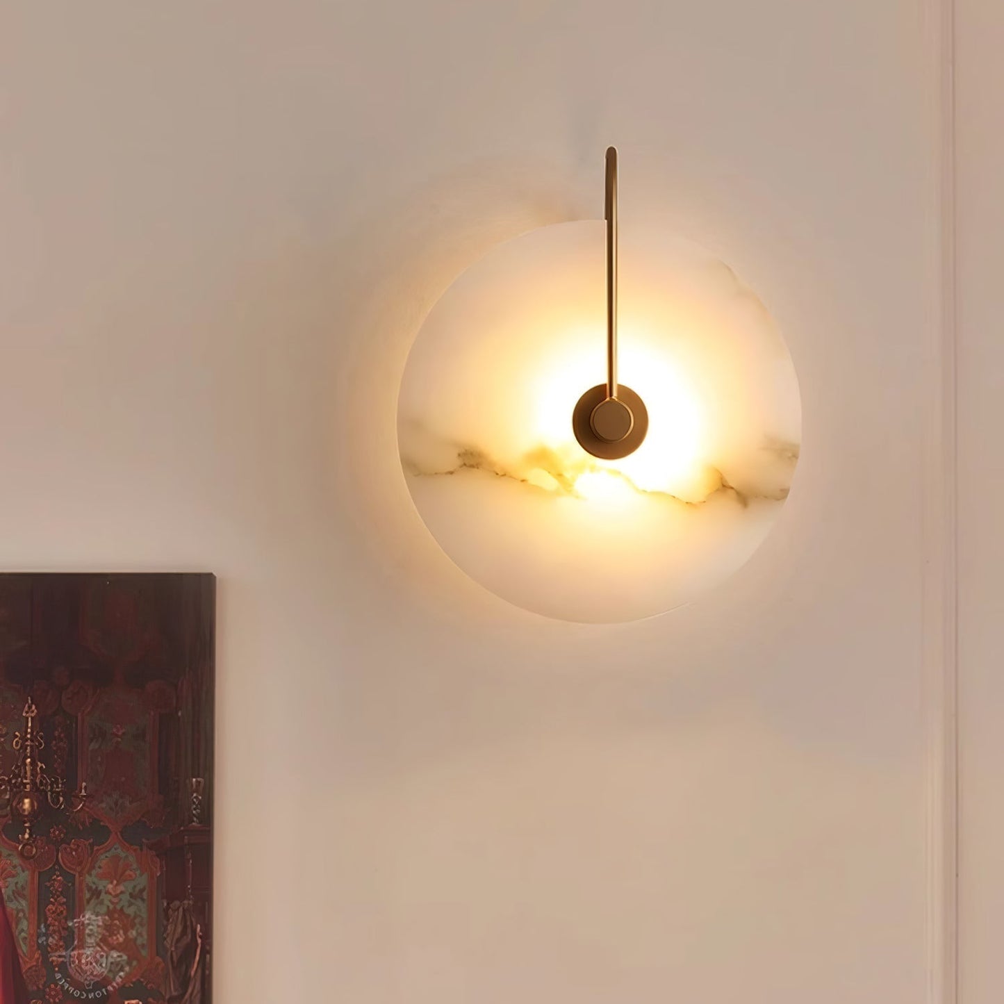 Applique LED Alabaster - Élégance Intemporelle pour Votre Mur