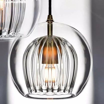 TimberGlow - Suspension en Verre Moderne