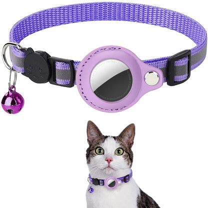 Smart Cat Collar with Apple AirTag Holder
