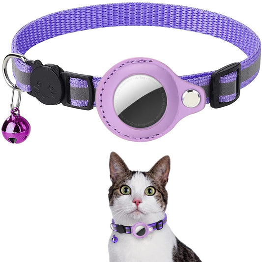Smart Cat Collar with Apple AirTag Holder
