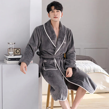 WarmPlush – Robe de bain homme douce et chaude