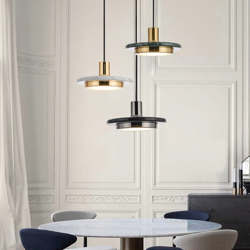 Sleek – Lampe Suspendue en Marbre Contemporain