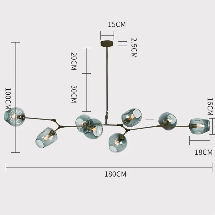 BubbleLight – Lustre Sputnik en Verre Bulle