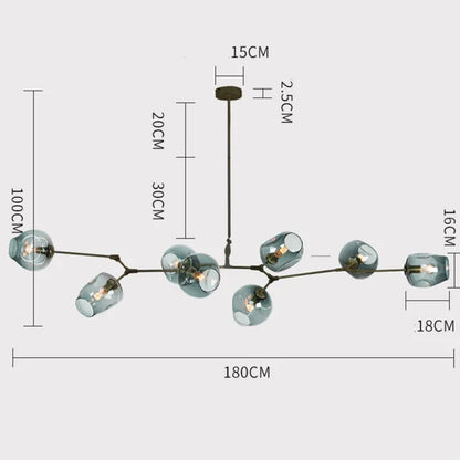 BubbleLight – Lustre Sputnik en Verre Bulle