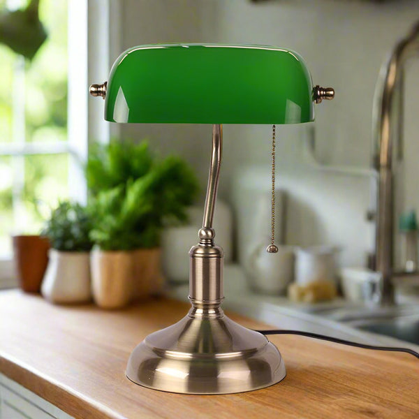 Euréka - Lampe de table en verre européenne