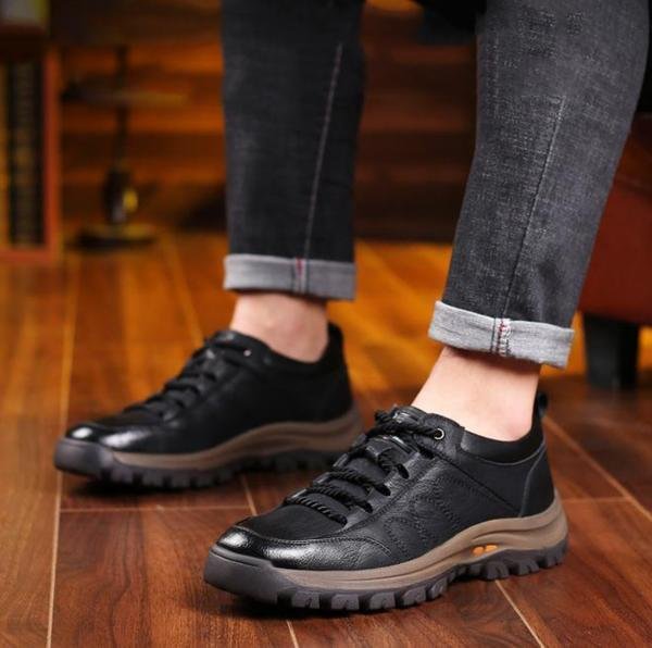Chaussures Orthopédiques en Cuir pour Hommes